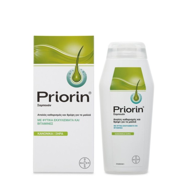 Priorin® Σαμπουάν Θρέψης - Με Φυτικά Εκχυλίσματα & Βιταμίνες - Κανονικά ή Ξηρά Μαλλιά 200 ml