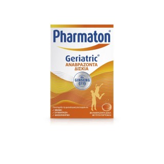 Pharmaton Geriatric Αναβράζοντα Δισκία / Πολυβιταμίνη με Ginseng G115 / 20 Αναβράζοντα Δισκία με γεύση πορτοκάλι