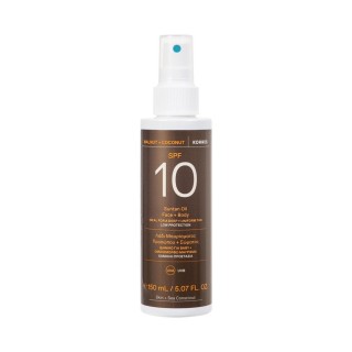 KORRES Walnut + Coconut Suntan Oil Face + Body SPF 10